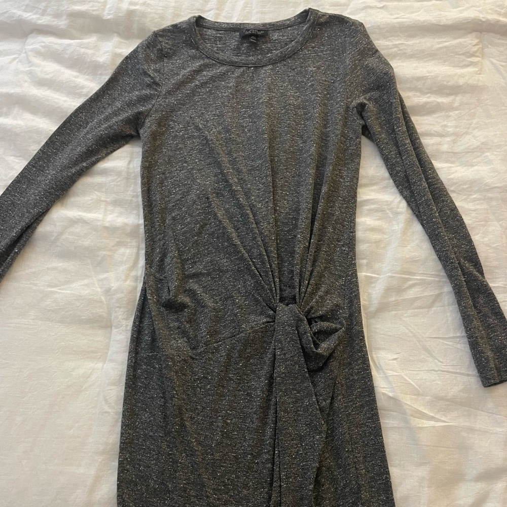 TOPSHOP Grey Knot Dress